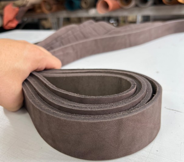 Ременные заготовки (Горький шоколад) , без  финишем, 130-140 см